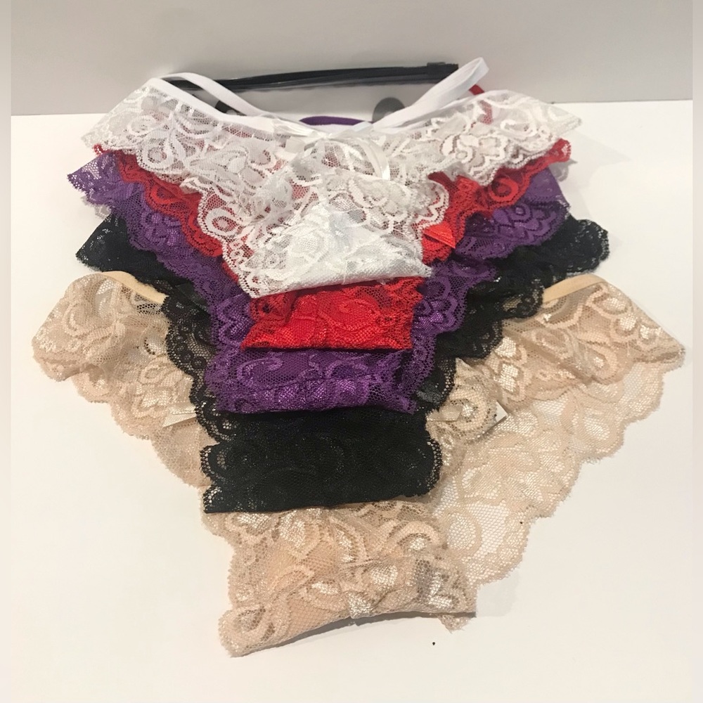 Womens Strappy Sexy 5 pack Panties NWT - Picture 2 of 12